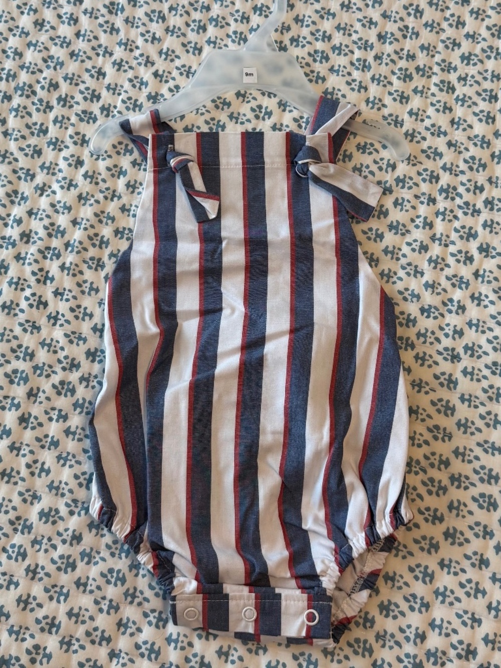NWT Bella Bliss - Red White & Blue Quinn Bubble - 9m
